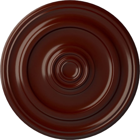 Ekena Millwork Kepler Traditional Medallion (For Canopies up to 5 1/4"), 23 5/8"OD x 1 3/4"P, Brushed Mahogany CM24KPBMF